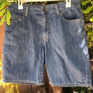 High waisted jean shorts